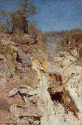 Arthur streeton Fire On oil on canvas